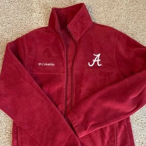 Columbia Alabama Crimson Tide Fleece Jackett, Small
